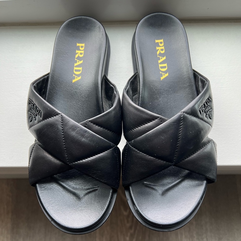 Prada Calzature Donna Quilted Sandals